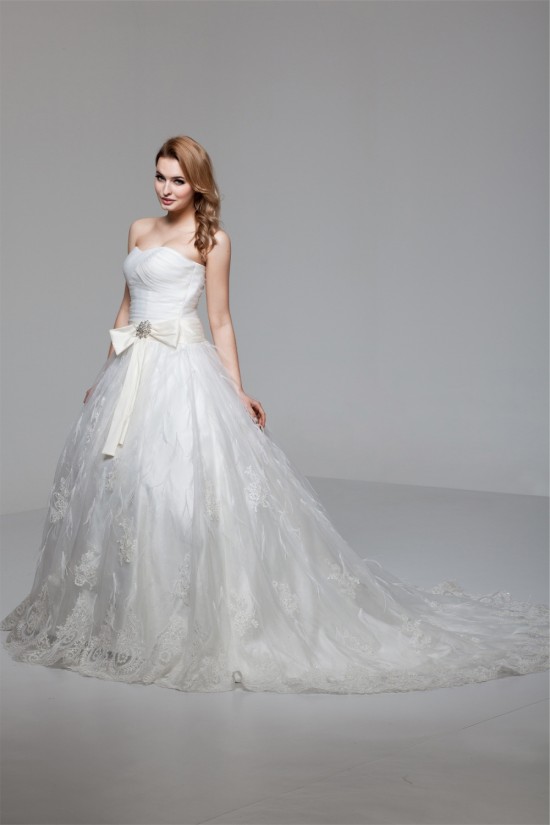 Great Ball Gown Soft Sweetheart Satin Organza Lace Wedding Dresses 2030725 Great Ball Gown Soft Sweetheart Satin Organza Lace Wedding Dresses 2030725