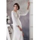 Sheath/Column Long Sleeve Sweep Train Best Wedding Dresses 2030726 Sheath/Column Long Sleeve Sweep Train Best Wedding Dresses 2030726