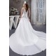 A-Line Straps Sleeveless Satin Taffeta Wedding Dresses 2030733