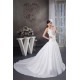 A-Line Straps Sleeveless Satin Taffeta Wedding Dresses 2030733