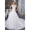 A-Line Straps Sleeveless Satin Taffeta Wedding Dresses 2030733