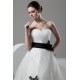 Great Sweetheart Satin Organza A-Line Sleeveless Wedding Dresses 2030735