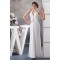 Sheath/Column Halter Beaded Chiffon Wedding Dresses 2030736