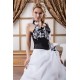 Ball Gown Halter Floor-Length Black White Beading Wedding Dresses 2030737 Ball Gown Halter Floor-Length Black White Beading Wedding Dresses 2030737