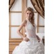 Ball Gown Halter Sleeveless Satin Tulle Lace Wedding Dresses 2030741