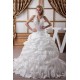 Ball Gown Halter Sleeveless Satin Tulle Lace Wedding Dresses 2030741