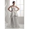 A-Line Spaghetti Strap V-Neck Satin Sweet Wedding Dresses 2030743