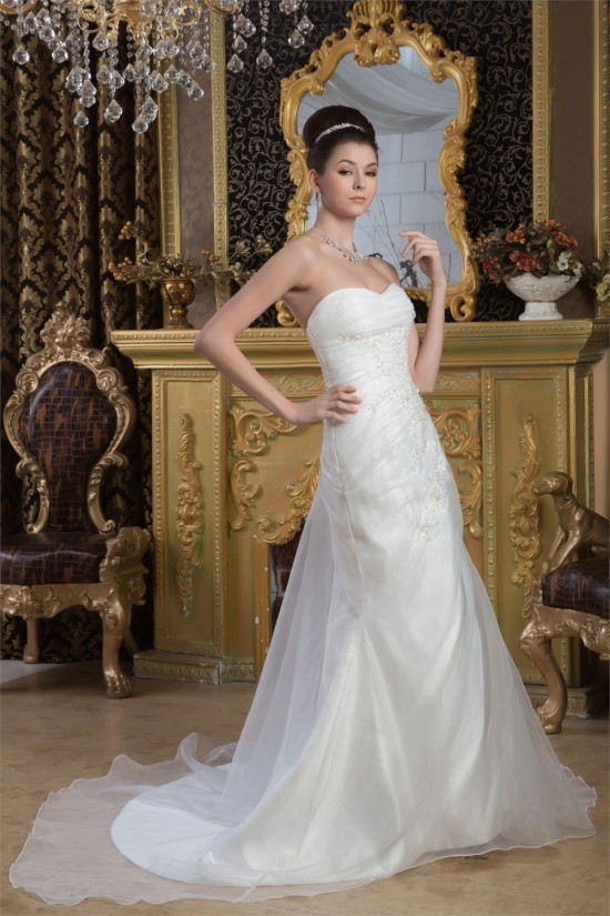 Hot Sale A-Line Sweetheart Sleeveless Lace Wedding Dresses 2030745 Hot Sale A-Line Sweetheart Sleeveless Lace Wedding Dresses 2030745