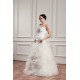 A-Line Satin Taffeta Lace Sleeveless Sweet Wedding Dresses 2030747