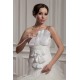 A-Line Satin Taffeta Lace Sleeveless Sweet Wedding Dresses 2030747