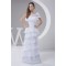 Elegant Sheath/Column One-Shoulder Floor-Length Wedding Dresses 2030749