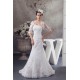 Trumpet/Mermaid Soft Lace Strapless Wedding Dresses with A Half Sleeve Lace Jacket 2030750 Trumpet/Mermaid Soft Lace Strapless Wedding Dresses with A Half Sleeve Lace Jacket 2030750