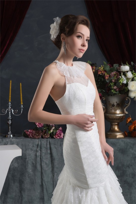 Elegant Court Train Sleeveless Sweet Lace Wedding Dresses 2030757 Elegant Court Train Sleeveless Sweet Lace Wedding Dresses 2030757