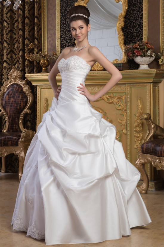 Latest Design Ball Gown Sweetheart Sleeveless Floor-Length Wedding Dresses 2030765