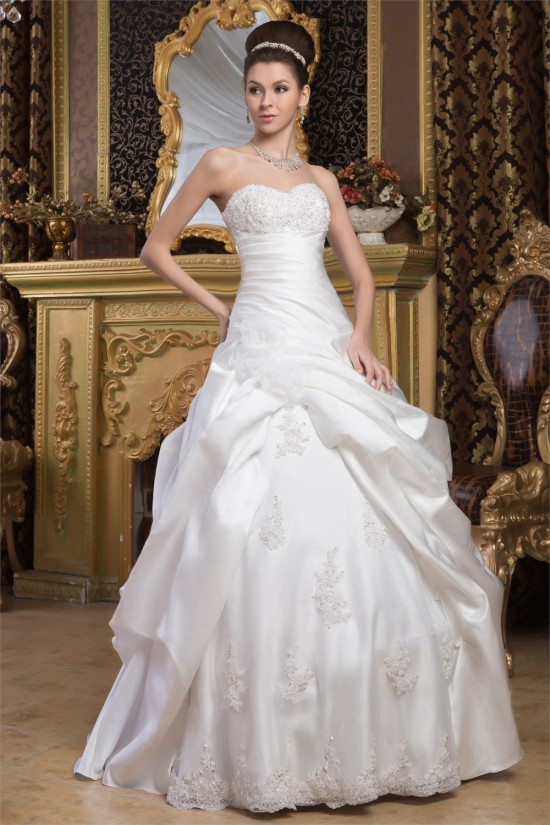 Latest Design Ball Gown Sweetheart Sleeveless Floor-Length Wedding Dresses 2030765