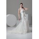 Mermaid/Trumpet Halter Sleeveless Satin Organza Wedding Dresses 2030769 Mermaid/Trumpet Halter Sleeveless Satin Organza Wedding Dresses 2030769