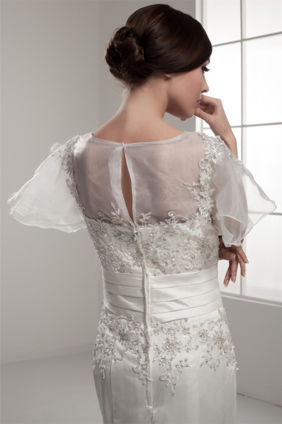 Mermaid/Trumpet Short Sleeve Portrait Lace Wedding Dresses 2030771 Mermaid/Trumpet Short Sleeve Portrait Lace Wedding Dresses 2030771