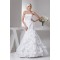 Mermaid/Trumpet Sleeveless Satin Taffeta Sweet Wedding Dresses 2030774