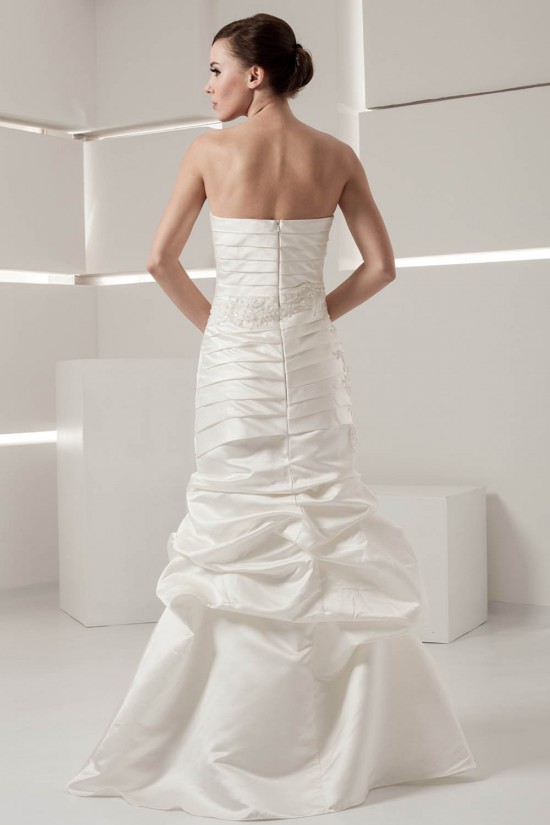 Mermaid/Trumpet Sweetheart Satin Taffeta Floor-Length Wedding Dresses 2030776 Mermaid/Trumpet Sweetheart Satin Taffeta Floor-Length Wedding Dresses 2030776