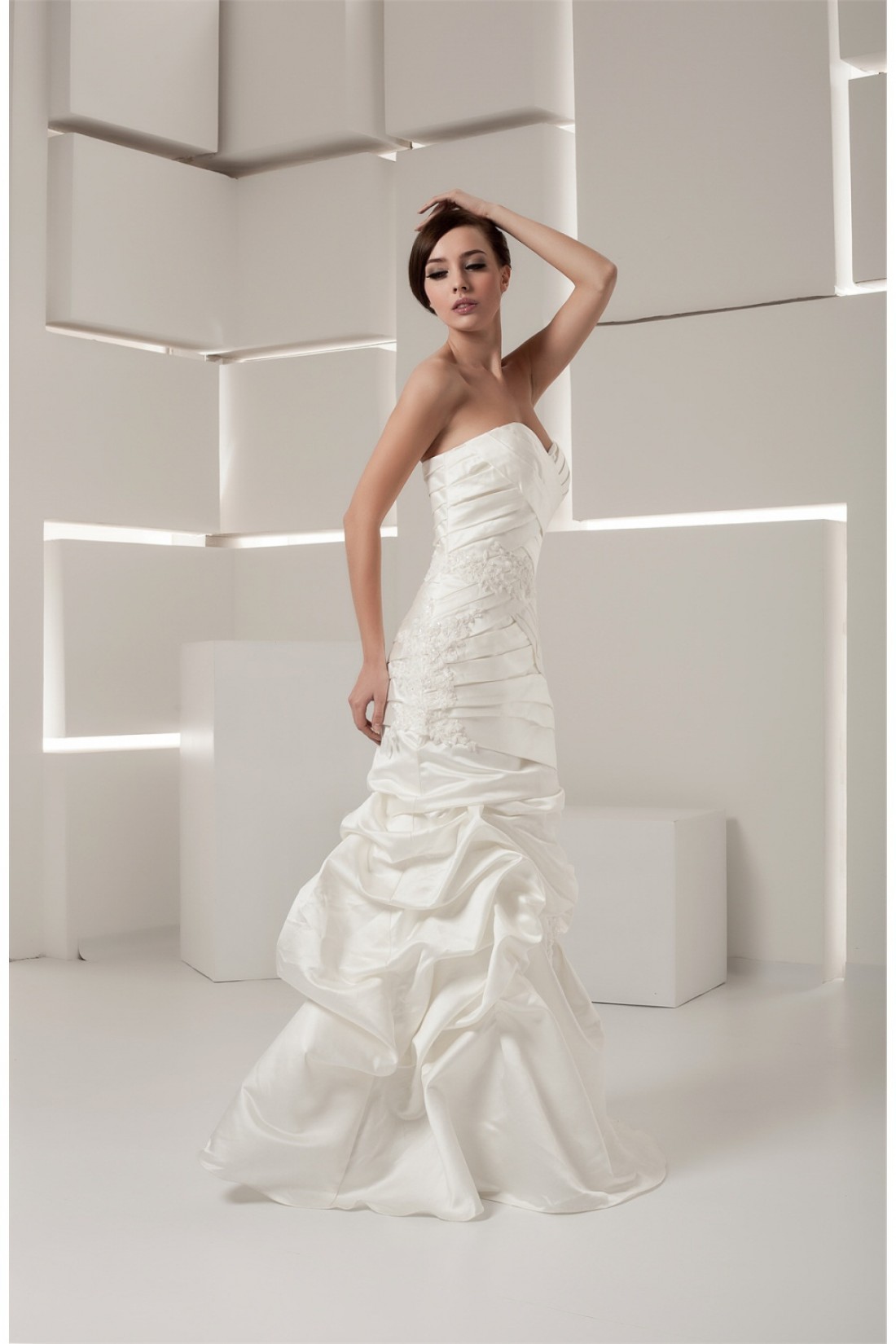 Trumpet/Mermaid Lace Floor-Length Sweetheart Wedding Dresses main image 1