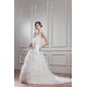 New Arrival Satin Sleeveless A-Line Sweetheart Wedding Dresses 2030781