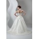 New Arrival Sleeveless Satin Sweetheart A-Line Beaded Wedding Dresses 2030782