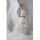 New Arrival Sleeveless Satin Sweetheart A-Line Beaded Wedding Dresses 2030782