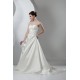 New Arrival Sleeveless Satin Sweetheart A-Line Beaded Wedding Dresses 2030782