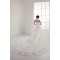 New Design High-Neck Satin Lace A-Line Sleeveless Sweet Wedding Dresses 2030792