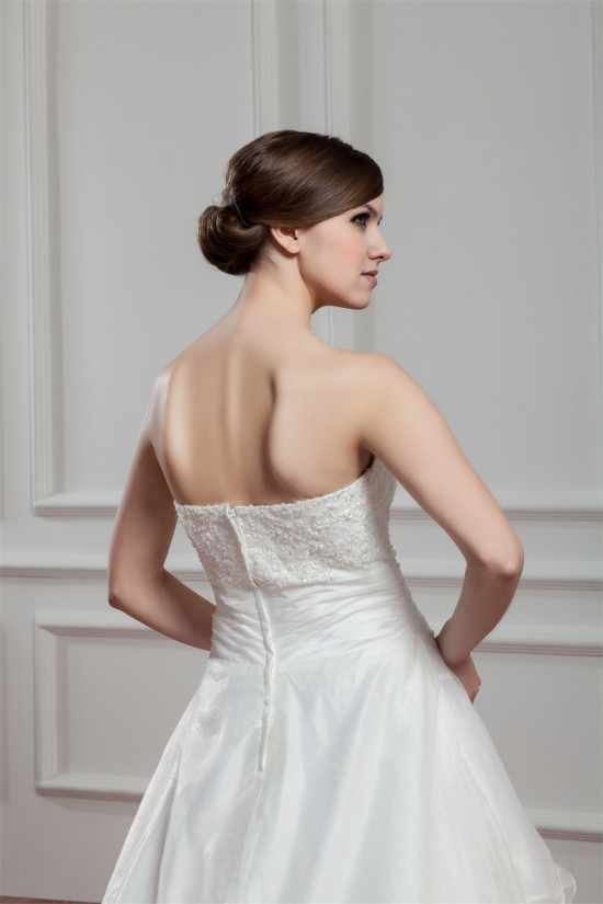 New Design Satin Organza Sweetheart A-Line Sleeveless Wedding Dresses 2030793 New Design Satin Organza Sweetheart A-Line Sleeveless Wedding Dresses 2030793