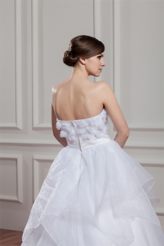 New Design Sleeveless Ball Gown Strapless Satin Organza Wedding Dresses 2030796 New Design Sleeveless Ball Gown Strapless Satin Organza Wedding Dresses 2030796