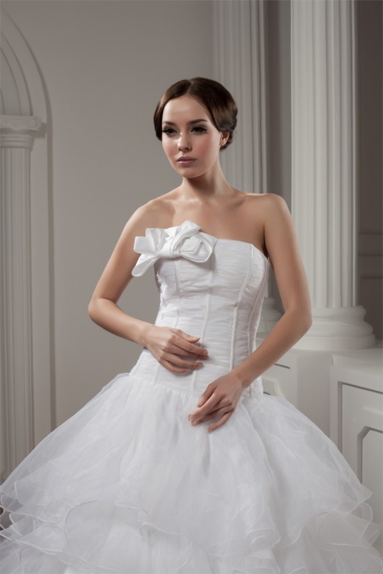 New Style A-Line Sleeveless Satin Strapless Wedding Dresses 2030802 New Style A-Line Sleeveless Satin Strapless Wedding Dresses 2030802