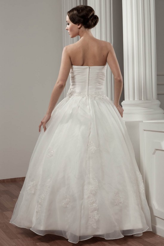 New Style Sweetheart Sleeveless A-Line Satin Lace Wedding Dresses 2030806 New Style Sweetheart Sleeveless A-Line Satin Lace Wedding Dresses 2030806