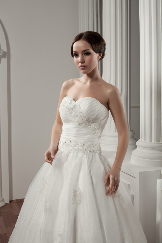 New Style Sweetheart Sleeveless A-Line Satin Lace Wedding Dresses 2030806 New Style Sweetheart Sleeveless A-Line Satin Lace Wedding Dresses 2030806