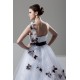 One-Shoulder A-Line Sleeveless Satin Fine Netting Sweet Wedding Dresses 2030811 One-Shoulder A-Line Sleeveless Satin Fine Netting Sweet Wedding Dresses 2030811