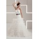 One-Shoulder A-Line Sleeveless Satin Taffeta Fine Netting Wedding Dresses 2030813 One-Shoulder A-Line Sleeveless Satin Taffeta Fine Netting Wedding Dresses 2030813