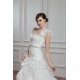 A-Line Satin Organza One-Shoulder Sleeveless Beaded Wedding Dresses 2030815 A-Line Satin Organza One-Shoulder Sleeveless Beaded Wedding Dresses 2030815