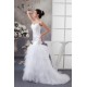 Princess Sleeveless Satin Fine Netting Lace Straps Wedding Dresses 2030825