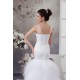 Princess Sleeveless Satin Fine Netting Lace Straps Wedding Dresses 2030825