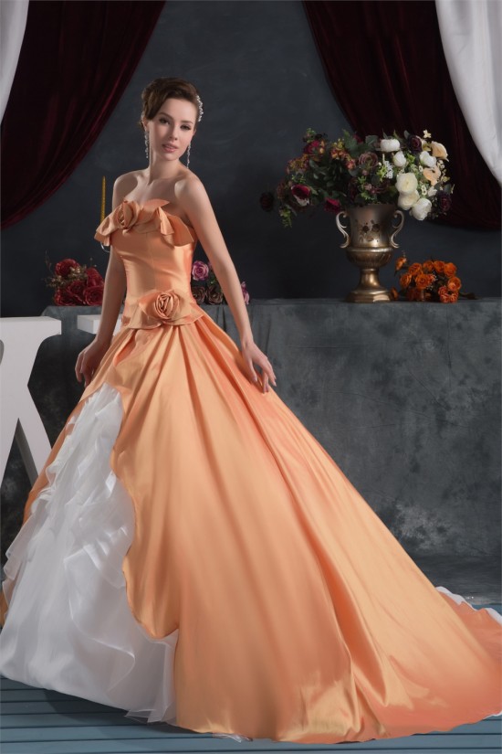 Ruffles Sleeveless Satin Taffeta Strapless Sweet Wedding Dresses 2030828 Ruffles Sleeveless Satin Taffeta Strapless Sweet Wedding Dresses 2030828