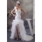 A-Line Asymmetrical Sleeveless One-Shoulder Beading Wedding Dresses 2030829