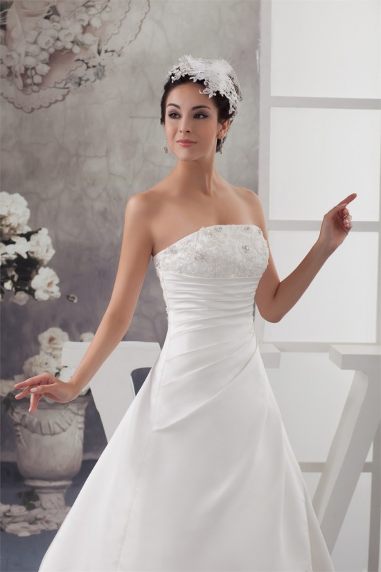 A-Line Sleeveless Strapless Wedding Dresses 2030832 A-Line Sleeveless Strapless Wedding Dresses 2030832