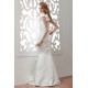 Satin Fine Netting Long Sleeve Bateau Mermaid/Trumpet Wedding Dresses 2030838