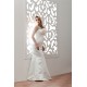 Satin Fine Netting Long Sleeve Bateau Mermaid/Trumpet Wedding Dresses 2030838