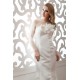 Satin Fine Netting Long Sleeve Bateau Mermaid/Trumpet Wedding Dresses 2030838