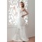 Satin Fine Netting Long Sleeve Bateau Mermaid/Trumpet Wedding Dresses 2030838