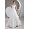 A-Line Satin Fine Netting Off-the-Shoulder New Arrival Wedding Dresses 2030839