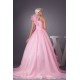 Satin Fine Netting One-Shoulder A-Line Sleeveless Pink Wedding Dresses 2030840 Satin Fine Netting One-Shoulder A-Line Sleeveless Pink Wedding Dresses 2030840