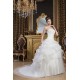 Satin Fine Netting Strapless Ball Gown Sleeveless Wedding Dresses 2030842 Satin Fine Netting Strapless Ball Gown Sleeveless Wedding Dresses 2030842