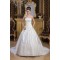 Satin Lace A-Line Strapless Sleeveless Most Beautiful Wedding Dresses 2030849